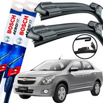 Palheta Limpador De Parabrisa Par Dianteiro Silicone Bosh Chevrolet Cobalt 2011 2012 2013 2014 2015 2016 2017 2018 2019 2020 2021 2022 BOSCH