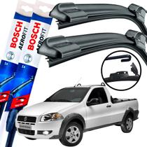 Palheta Limpador De Parabrisa Par Dianteiro Silicone Bosh Fiat Strada 1998 1999 2000 01 02 03 04 05 06 07 08 09 10 11 12 13 14 15 16 17 18 19 20 BOSCH