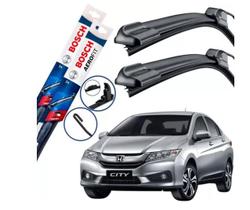 Palheta Limpador De Parabrisa Par Dianteiro Silicone Bosh Honda City 2015 2016 2017 - BOSCH