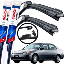 Palheta Limpador De Parabrisa Par Dianteiro Silicone Bosh Honda Civic 2001 2002 2003 2004 2005 2006 BOSCH Palheta Limpador De Parabrisa Par Dianteiro Silicone Bosh Honda Civic 2001 2002 2003 2004 2005 2006 BOSCH
