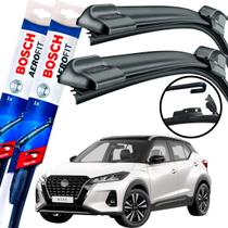 Palheta Limpador De Parabrisa Par Dianteiro Silicone Bosh Nissan Kicks 2016 2017 2018 2019 2020 2021 2022 2023 2024 BOSCH