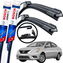 Palheta Limpador De Parabrisa Par Dianteiro Silicone Bosh Nissan Versa 2011 2012 2013 2014 2015 2016 2017 2018 2019 2020 BOSCH Palheta Limpador De Parabrisa Par Dianteiro Silicone Bosh Nissan Versa 2011 2012 2013 2014 2015 2016 2017 2018 2019 2020 BOSCH