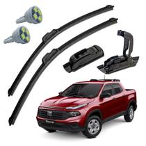 Palheta Limpador Parabrisa Fiat Toro 2016 Em Diante + Pingo T10 Palheta Limpador Parabrisa Fiat Toro 2016 Em Diante + Pingo T10