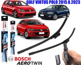 Palheta Limpador Parabrisa Originial Bosch Aero Twin VW Golf Virtus Polo 2015 2016 2017 2018 2019 2020 2021 2022 2023