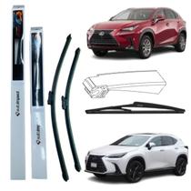 Palheta limpador vidro diant/traseiro lexus nx300h 2017 a 21 Palheta limpador vidro diant/traseiro lexus nx300h 2017 a 21