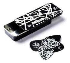 Palheta Maxgrip 0.60mm Eddie Van Halen Branca E Preta Listra