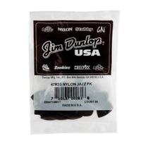 Palheta Nylon Jazz III Preta 47R3S Pacote Com 24 Unidade Dunlop Palheta Nylon Jazz III Preta 47R3S Pacote Com 24 Unidade Dunlop