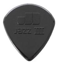 Palheta nylon jazz iii preta dunlop