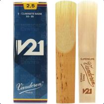 Palheta p/clarinete baixo v21 n.2,5 cr8225 vandoren Palheta p/clarinete baixo v21 n.2,5 cr8225 vandoren