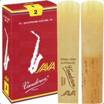Palheta p/sax alto java red cut n.2 sr262r vandoren unidade