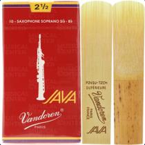 Palheta P/sax Soprano Java Red Cut N. 2,5 10 Un Sr3025r Vandoren