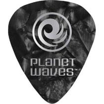 Palheta para guitarra de celuloide 1cbkp4-10 - preto pérola - Planet Waves