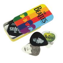 Palheta Para Guitarra The Beatles Com Lata Especial Stripes (Pacote Com 15 Palhetas Variadas) D'Addario 1CAB4-15BT2