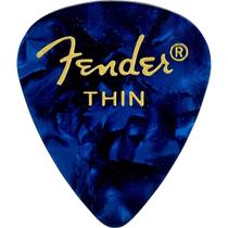 Palheta Premium Celuloide Blue Moto Thin 351 - Fender