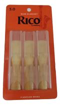 Palheta Rico Daddario Clarinete Baixo Clarone N 3 Caixa C/3 Palheta Rico Daddario Clarinete Baixo Clarone N 3 Caixa C/3
