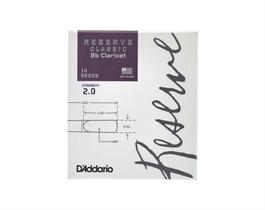 Palheta Rico Reserve - Clarinete Classic 2,0 D'Addario