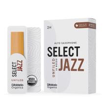 Palheta Sax Alto 2H (10 Peças) DAddario Organic Select Jazz Palheta Sax Alto 2H (10 Peças) DAddario Organic Select Jazz
