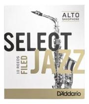 Palheta Sax Alto 3m D'addario Select Jazz Unfiled Unitaria Palheta Sax Alto 3m D'addario Select Jazz Unfiled Unitaria