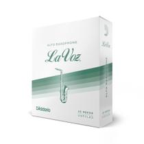 Palheta Sax Alto M/S (10 Unidades) D Addario La Voz RJC10MS Palheta Sax Alto M/S (10 Unidades) D Addario La Voz RJC10MS