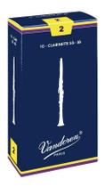 Palheta tradicional 2 para clarinete sib vandoren