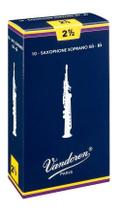 Palheta tradicional 2,5 sax soprano vandoren unidade