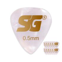 Palheta Tradicional Celuloide Perolada Extra Fina 0,50Mm Pct