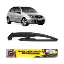 Palheta traseira com braço do limpador Citroen C3 - 2004 a 2012