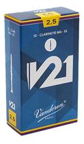 Palheta V21 para Clarinete Mib com 10 Vandoren