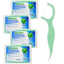 Palhetas de fio dental RAZOKO Extra Strong Flosser Fresh Mint 200 Palhetas de fio dental RAZOKO Extra Strong Flosser Fresh Mint 200