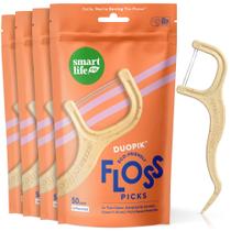Palhetas de fio dental SmartLifeCo biodegradáveis 200 quilates sem cera