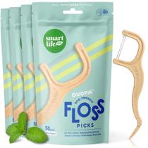 Palhetas de fio dental SmartLifeCo Biodegradáveis Dual Thread 200