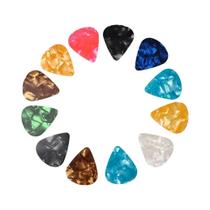 Palhetas De Guitarra Coloridas Sortidas 100 Peças Pacote Variado De Pérola 046mm 071mm 096mm