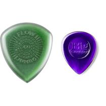 Palhetas de guitarra Dunlop Flow Jumbo Grip 4,20 mm e Big Stubby 3,0 mm