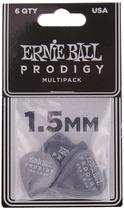 Palhetas de guitarra Ernie Ball Prodigy Black 1,5 mm, pacote com 6 P09342
