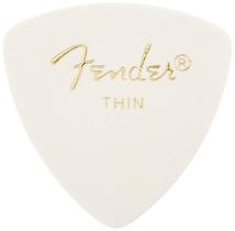 Palhetas de guitarra Fender 346 Classic Celulóide, pacote com 72 brancas finas