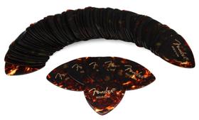 Palhetas de guitarra Fender 346 Classic Celulóide, pacote com 72 unidades médias