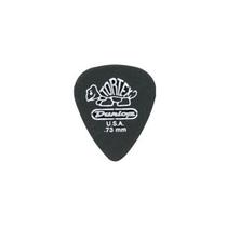 Palhetas de guitarra Jim Dunlop Tortex Pitch Black 7,3 mm, pacote com 72