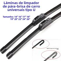 Palhetas De Limpador De Para-brisa De Borracha Macia Universal Sem Estrutura 1Pc