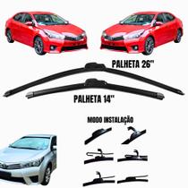 Palhetas de Limpador de parabrisa, Corolla 2015 2016 2017 2018 2019, Limpador de Parabrisa Dianteiro