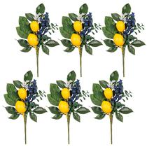 Palhetas decorativas Valery Madelyn Spring Summer com limões 12"