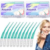 Palhetas dentárias AxiyanX 168 unidades para limpeza de dentes com caixa