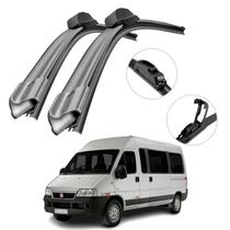 Palhetas Limpador de Parabrisa Fiat Ducato Silicone Kit Dianteiro Palhetas Limpador de Parabrisa Fiat Ducato Silicone Kit Dianteiro