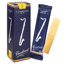 Palhetas para clarinete baixo Vandoren CR122 Traditional Strength 2 Palhetas para clarinete baixo Vandoren CR122 Traditional Strength 2