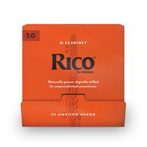 Palhetas para clarinete D'Addario Woodwinds Rico Bb RCA0130-B25, pacote com 25 Palhetas para clarinete D'Addario Woodwinds Rico Bb RCA0130-B25, pacote com 25