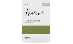 Palhetas para saxofone alto D'Addario Organic Reserve 4.5 de força Palhetas para saxofone alto D'Addario Organic Reserve 4.5 de força