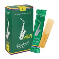 Palhetas para saxofone alto Vandoren JAVA Strength 4 (caixa com 10)