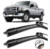 Palhetas Silicone Limpador Parabrisa F250 F350 1998 Ate 2012