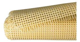 Palhinha Indiana Rattan Sextavada Tela Natural 12m X 50cm