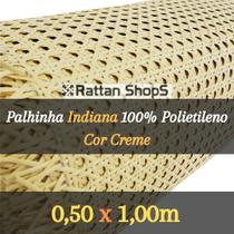 PALHINHA INDIANA SINTÉTICA POLIET CREME 50cm SEXT POL0650