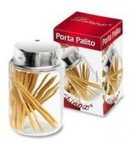 Paliteiro de vidro com tampa de inox Dinox